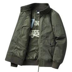 새로운 가을 남성용 멀티 포켓 카고 재킷 루즈핏 툴링 남성 코튼 캐주얼 의류 사이즈 4X, M Asia Size, 녹색