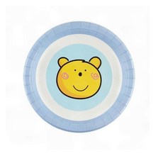 곰캐릭터 종이접시 18cm 블루 6개입 생일 피크닉 파티식기, 1개