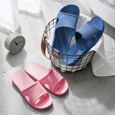 미끄럼방지 심플 욕실화 화장실 욕실 안미끄러운 슬리퍼 문에 안걸리는 욕실신발 낮은, ( 그레이-남성 )