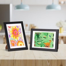 매트액자 인테리어 액자 프레임 사진액자 결혼식 본식 돌잔치 탁상용 벽걸이, 1개, 블랙