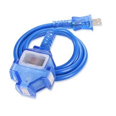 群加 PowerSync 2P 1擴3插工業用動力延長線 藍色 10m TU3C6100 2合1過載保護 工廠 工業扇, 1個