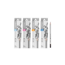 디마스트 미술용 연필 12개입, 4B, 1세트