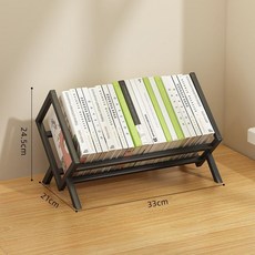 金屬收納展示架 適用於 PS5/Nintendo Switch 遊戲收納, 雅典黑, 33長, 1個