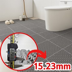 화장실 욕실 바닥 매트 퍼즐매트 두꺼운 6개, 그레이