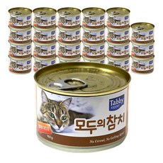 테비 모두의참치 고양이 간식캔 160g, 참치 + 닭안심 혼합맛, 24개