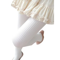 SurBepo 여성용 망사 할로우 아웃 니트 패턴 두껍고 따뜻한 스타킹 타이츠 세로형 스트립 팬티 여성용 화이트1+화이트2