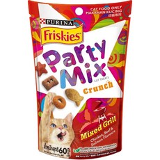 party mix 貓咪香酥餅 60克, 1個, 紅 炙燒烤肉香酥餅 （雞肉牛肉鮭魚）, 60g, 雞肉+牛肉+鮭魚