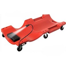 자동차정비 차량 작업 누워서 접이식 차바닥 차수리 의자 엔진 바퀴 작업침대 분해 등받이, 6. 검정/40인치/폼베개