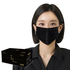 엠피가드 국산원자재 블랙마스크 대형, 50개입, 1개, 블랙