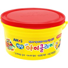 아모스 아이클레이 600g 대용량 클레이 / 10가지색상, 빨강, 1개