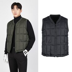 럭스골프 남성 풀집업 퍼라이닝 패딩 베스트 조끼 JP25W305