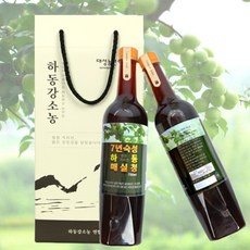 하동 매실청 7년 숙성 100% 매실원액 GAP 프리미엄 선물세트 매실 대성농원, 2개, 1L