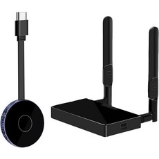 4K30Hz 무선 HDMI 송신기 및 수신기 키트 5G2.4G 듀얼 밴드를 통한 50m 장거리 안정적인 투사를 고이득 안테나 저지연 노트북 PC PS5 프로젝터 용 HDMI+VGA