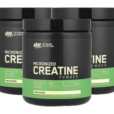 옵티멈 뉴트리션 마이크로나이즈드 크레아틴 파우더 언플래버드 Optimum Nutrition Micronized Creatine Powder 300g, 3개