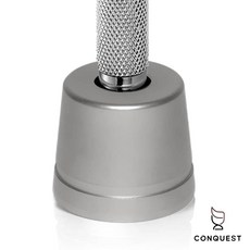 【CONQUEST】加拿大 Rockwell Razors Stand 不鏽鋼刮鬍刀架 刮鬍刀座 適用多數刮鬍刀, 1個, 刷鉻(Brushed Chrome), 1