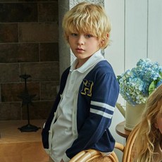 헤지스 키즈 헤지스키즈 와펜 가디건 HUM11KC30M NV