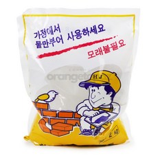 오렌지토파즈 가정용시멘트믹스 몰탈 12kg 빨리굳는시멘트 물만부어쓰는시멘트 모래없이사용시멘트 방수시멘트