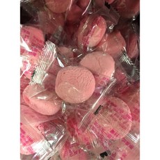 紅圓草苺夾心棉花 1000公克