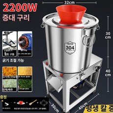 고기 다지기 믹서기 야채 블렌더 슬라이서 스틸 양념 믹서, 옥수수 2200w 4날 옥수수 분쇄, 기본 색상