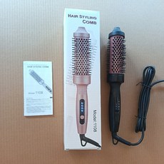 新品捲髮器蓬鬆梳美髮梳捲髮直發兩用護發家用造型神器, 黑色歐規(EU), 無規格