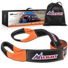 Nilight 래칫 타이 다운 스트랩 2 041.2kg(4500파운드) 최대 파손 강도 3.5 x 4.8m(1 x 15피트) 튼튼한 오토바이 스트랩 S 후크 고무 손잡이 및, 7.6cm(3인치) x 2.4m(8피트) 견인 스트랩