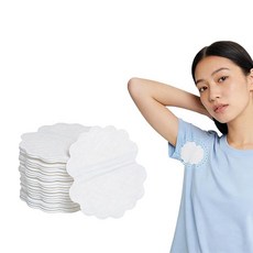 ZVCXOE 겨드랑이 땀 패드 겨드랑이 땀 패드 최강 항균 방취 아세와키 패드 땀 흡수 고흡수 통기성이 좋고 냄새도 없습니다 개별 포장 40매(20세트) 흰색