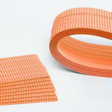 뮤즈 롱롱 띠골판지 컬러 17종 택1 / 길이 50cm 폭 1cm, 1개, 주황