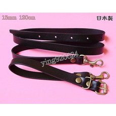 松芝拼布坊 N-105 日本製 真皮革手提把 15mm*120cm 米黃色 DIY手作包配件, 1個