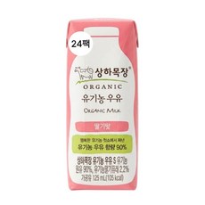 상하목장 유기농 딸기우유, 125ml, 24팩