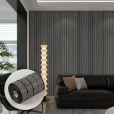 믿음직함 접착식 붙이는 3D 템바보드 단열 벽지 방음 시트지, 헤링본그레이