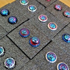 SUYA M6 螺絲, 1個, 彩鈦螺絲+銀墊片,藍色大墊片