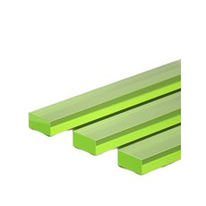 PU 사각 스틱 내마모성 고무 흡수 충격 탄성, 1 x 20 x 1000mm, 1개, 기본 색상