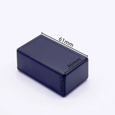 22 크기 품질 ABS 플라스틱 방수 커버 프로젝트 전자 상자 악기 케이스 인클로저 8, 01 61x36x25mm-Black