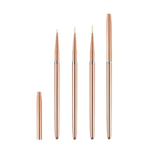 네일 아트 라이너 브러쉬 3개 7/9/11mm 사이즈 얇은 펜 UV 젤 페인팅 도구 폴리쉬 디자인용)