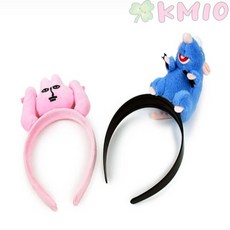 Kmio 두 손 집게 인형 머리띠 놀이공원패션, 토끼