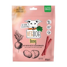 VEGDOG德國蔬狗 煙燻香蔬能量棒 狗狗健康零食 無添加人工色素及防腐劑, 甜菜根&山毛櫸, 80g, 1包