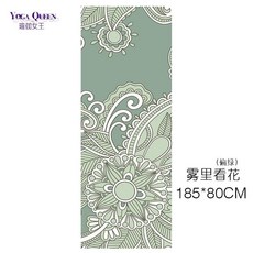 正品高檔瑜伽毯瑜伽布鋪巾瑜伽鋪巾吸汗毯毯巾毛巾瑜伽鋪巾防滑隔臟布, 霧裡看花【加寬80x183cm】, 1個