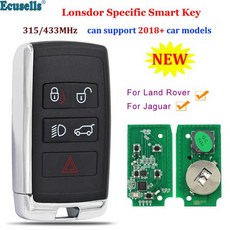스마트키 Lonsdor K518ISE K518S 랜드 로버 레인지 용 스페셜 키 LR2 LR4 재규어 F-페이스 F-타입 XE XF XJ 2018-2021 ID 변경 가능, 1)315MHz, For Land Rover