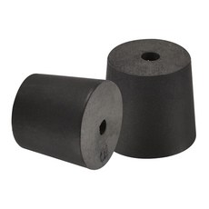 BOX 박스ON 온ly 홀 고무 스토퍼 실리콘 고무 구멍 마개 실험실 파이프 탱크 병 밀봉 플러그 테이퍼드 싱글 홀 마개 직경 23-27mm 부드럽고 유연한 블랙 실험실, BOX 박스ON 온ly 홀 고무 스토퍼, 실리콘 고무