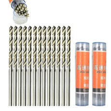 10Pcs 53 2mm 트위스트 드릴 비트 HSS 고속 강철 세트 전기 마이크로 스트레이트 생크 목재 도구, 10Pcs box, 2.4mm