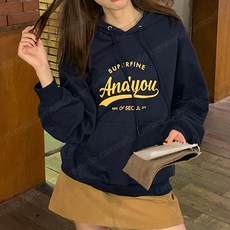 cammello 여성 캠퍼스룩 후드티 봄가을 레터링 후드 맨투맨 긴팔티