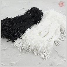의류 매장 상품택 연결용 원터치 택끈 20cm 둥근 소켓 라벨 끈 1000P, B 화이트1K 1개