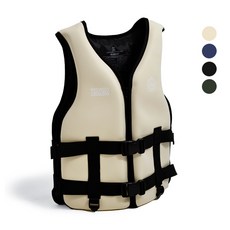 SUB22 네오플렌 구명조끼 부력보조복 라이프자켓, 베이지