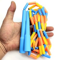 J 花式跳繩, JP柄橘藍色3mm尼龍繩芯, 1個