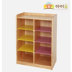 고무나무 사물함 8인용 유아사물함 유아신발장 유아책장 교구장 기관용 어린이집 유치원 돌봄교실