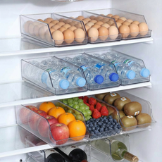융풍 계란 보관 트레이 냉장고 정리함 계란 보관함 욕실 정리함 수납 정리함 수납 트레이, 1개, 투명색