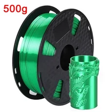 새로운 실크 필라멘트 PLA 1.75mm 1kg 500g 부드러운 Shiney 3D 프린터 재료 다중 골드 브론즈, 01 빠른  Mainland, 45 Jade Green-500g