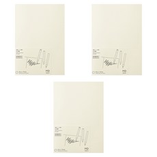 미도리 MD 프로덕트 두꺼운 용지 A5 스퀘어 노트, 무선 A, 3개