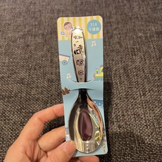 QDAD 316不鏽鋼兒童叉匙 短柄兒童吃飯湯匙叉子 便攜式環保餐具組 幼兒園國小低年級餐具, 貓咪316兒童匙, 1個, 單品