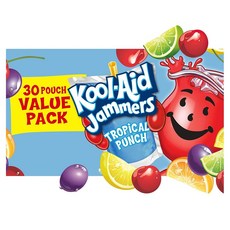 Kool-Aid Jammers 파우치 30개입 1팩 트로피칼 펀치 Kool-Aid Jammers Tropical Punch Flavored Drink